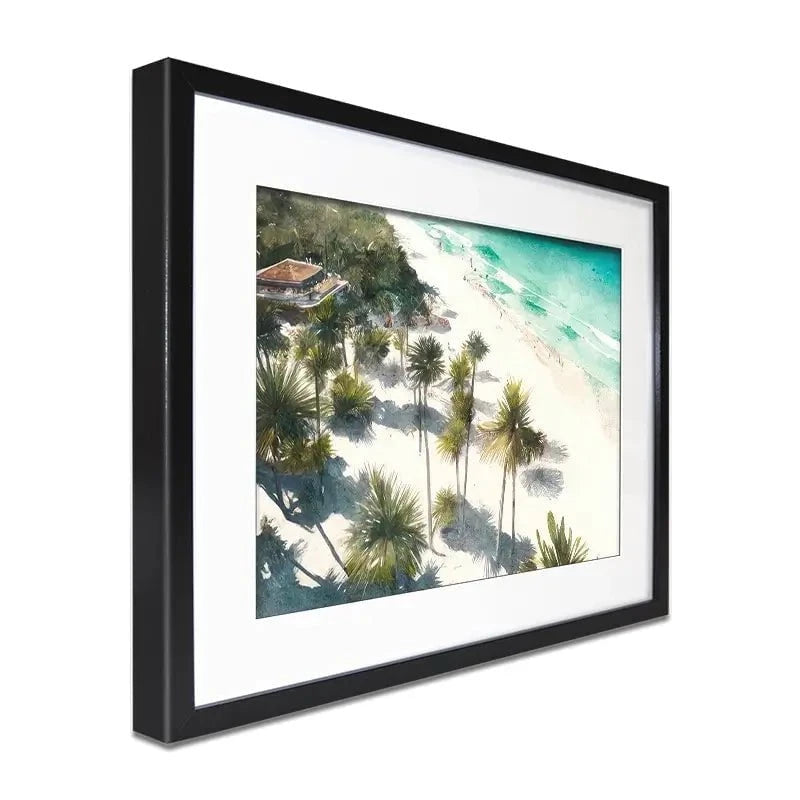 Beach And Palms Framed Art Print Beach And Palms Framed Art Print wall art product Svetlana Aleynikova