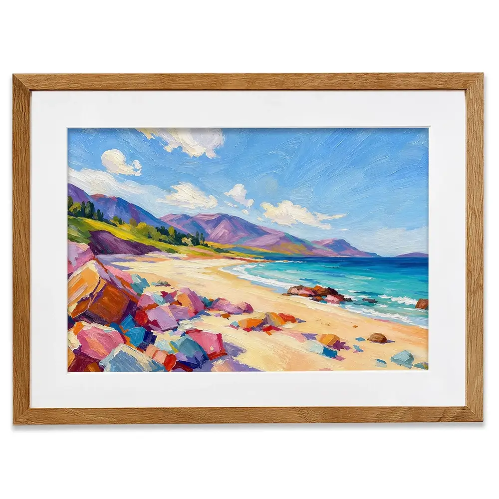 Beach Blocks Framed Art Print Beach Blocks Framed Art Print wall art product David Alexander Elder