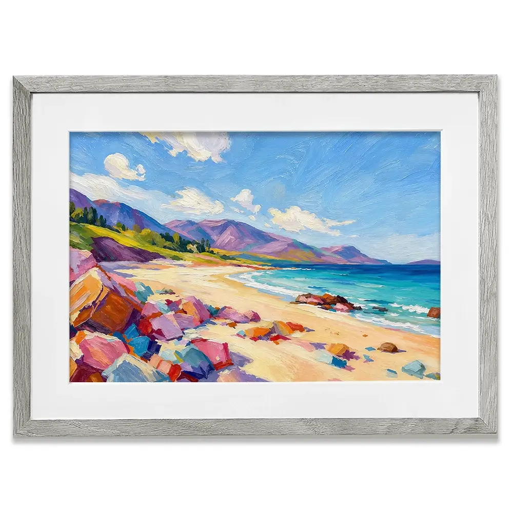 Beach Blocks Framed Art Print Beach Blocks Framed Art Print wall art product David Alexander Elder