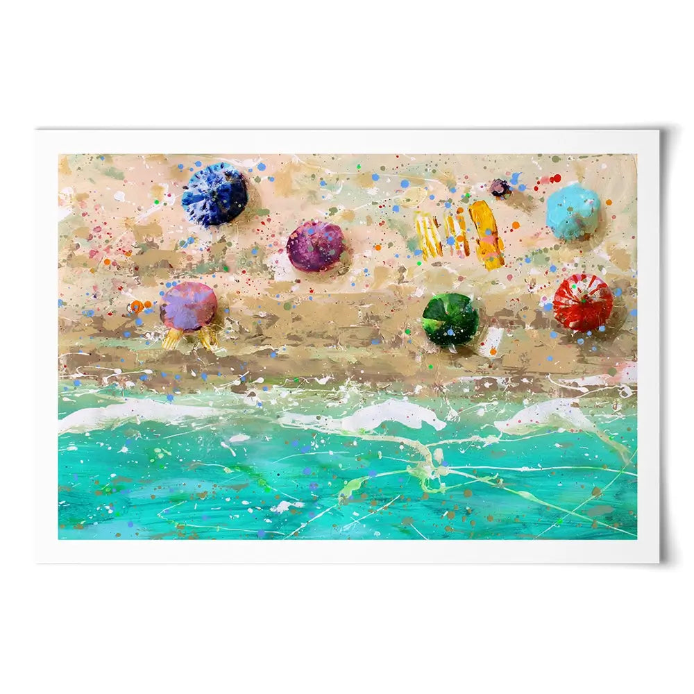 Beach Day Art Print Beach Day Art Print wall art product Studio Paint-Ing