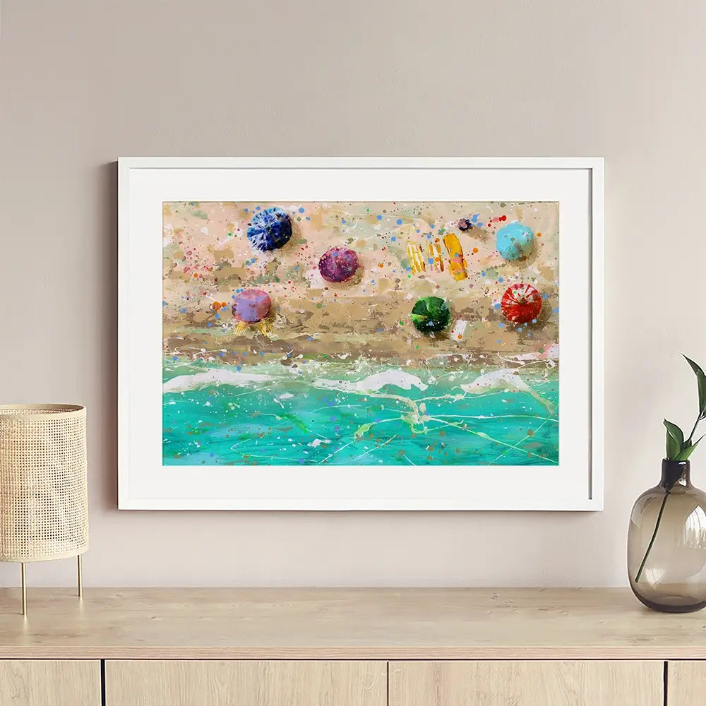 Beach Day Framed Art Print Beach Day Framed Art Print wall art product Studio Paint-Ing