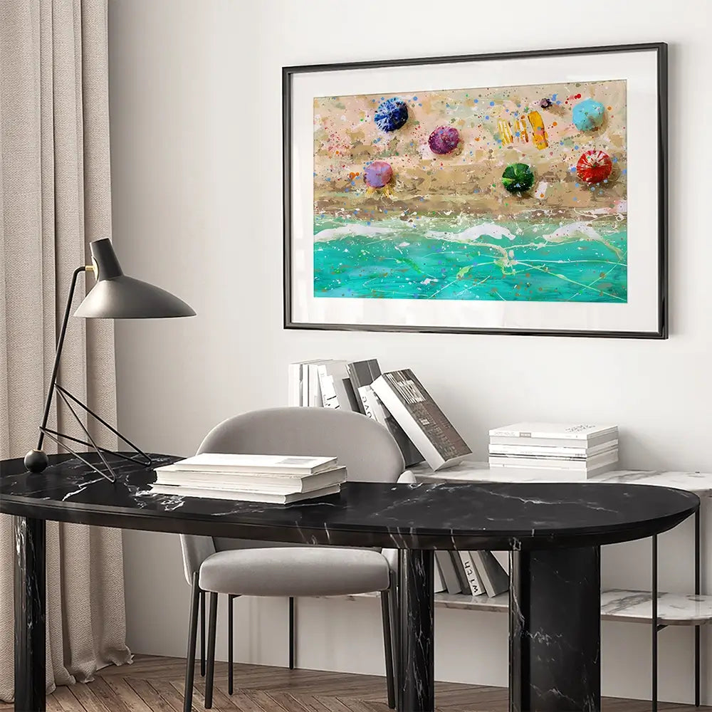 Beach Day Framed Art Print Beach Day Framed Art Print wall art product Studio Paint-Ing
