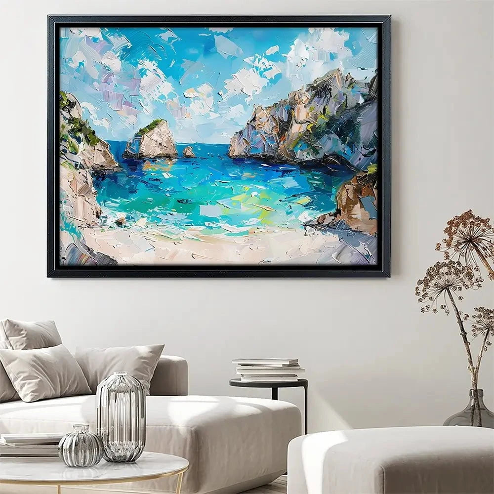 Beach Painting Canvas Print Beach Painting Canvas Print wall art product Elena Avanesova