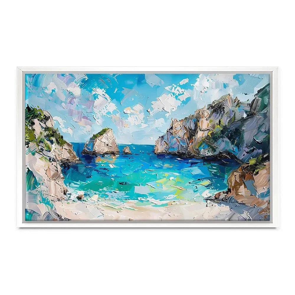 Beach Painting Canvas Print Beach Painting Canvas Print wall art product Elena Avanesova