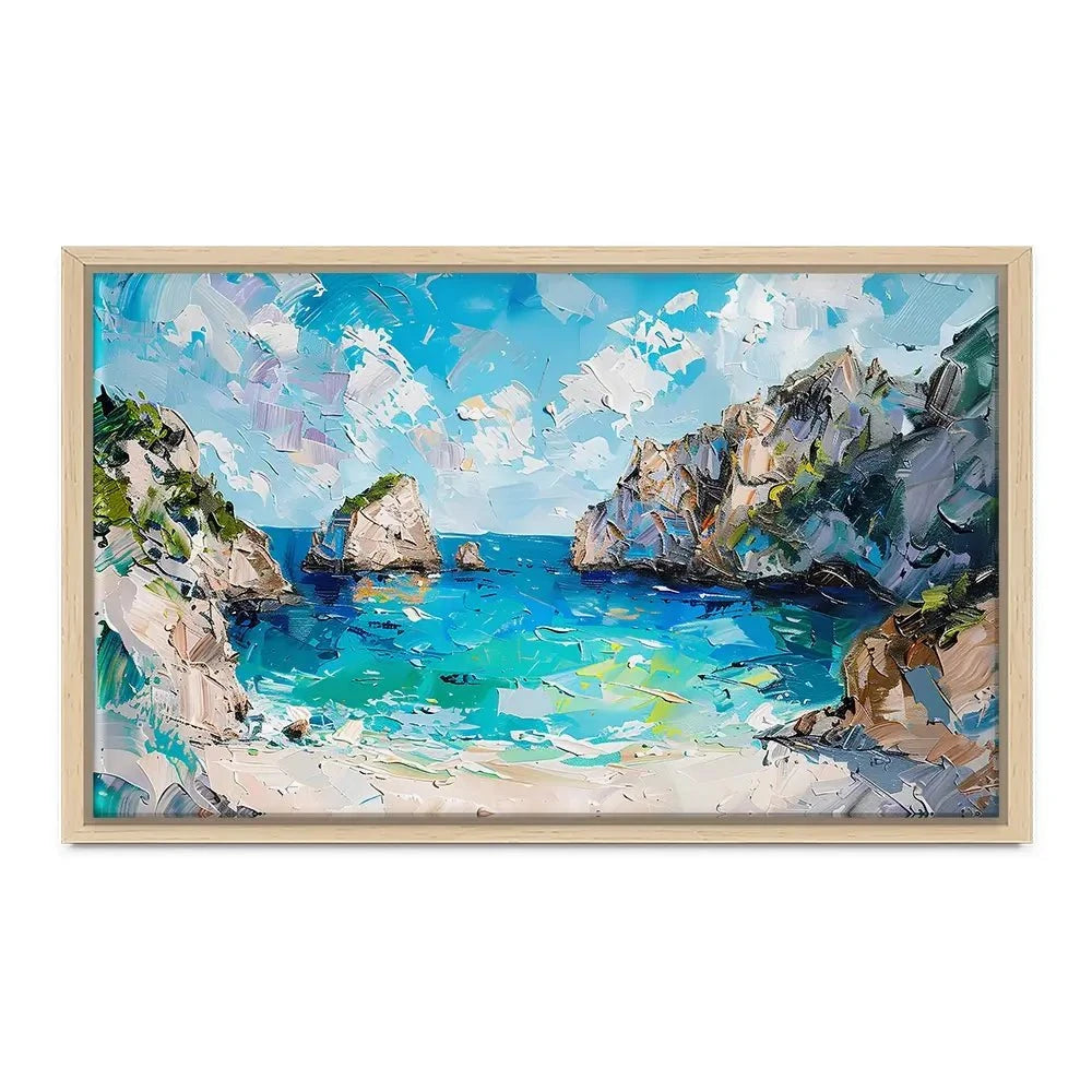 Beach Painting Canvas Print Beach Painting Canvas Print wall art product Elena Avanesova