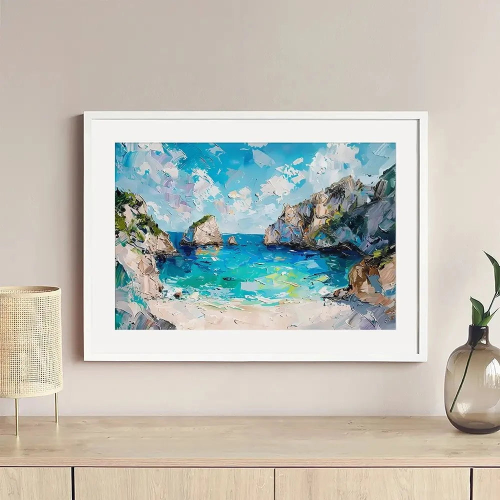 Beach Painting Framed Art Print Beach Painting Framed Art Print wall art product Elena Avanesova