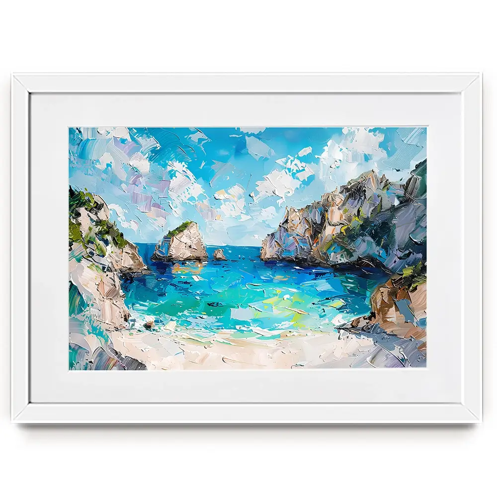 Beach Painting Framed Art Print Beach Painting Framed Art Print wall art product Elena Avanesova