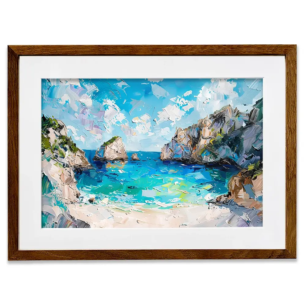 Beach Painting Framed Art Print Beach Painting Framed Art Print wall art product Elena Avanesova