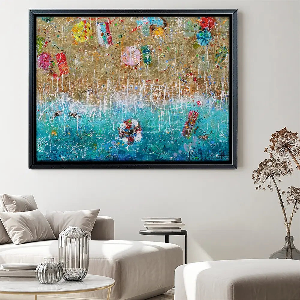 Beach Reflection Canvas Print Beach Reflection Canvas Print wall art product Studio Paint-Ing