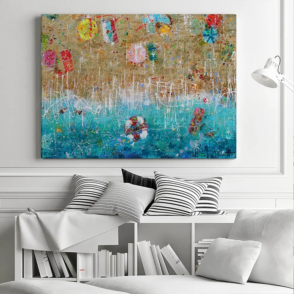 Beach Reflection Canvas Print Beach Reflection Canvas Print wall art product Studio Paint-Ing