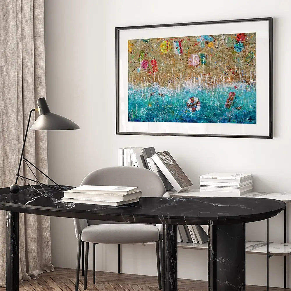 Beach Reflection Framed Art Print Beach Reflection Framed Art Print wall art product Studio Paint-Ing