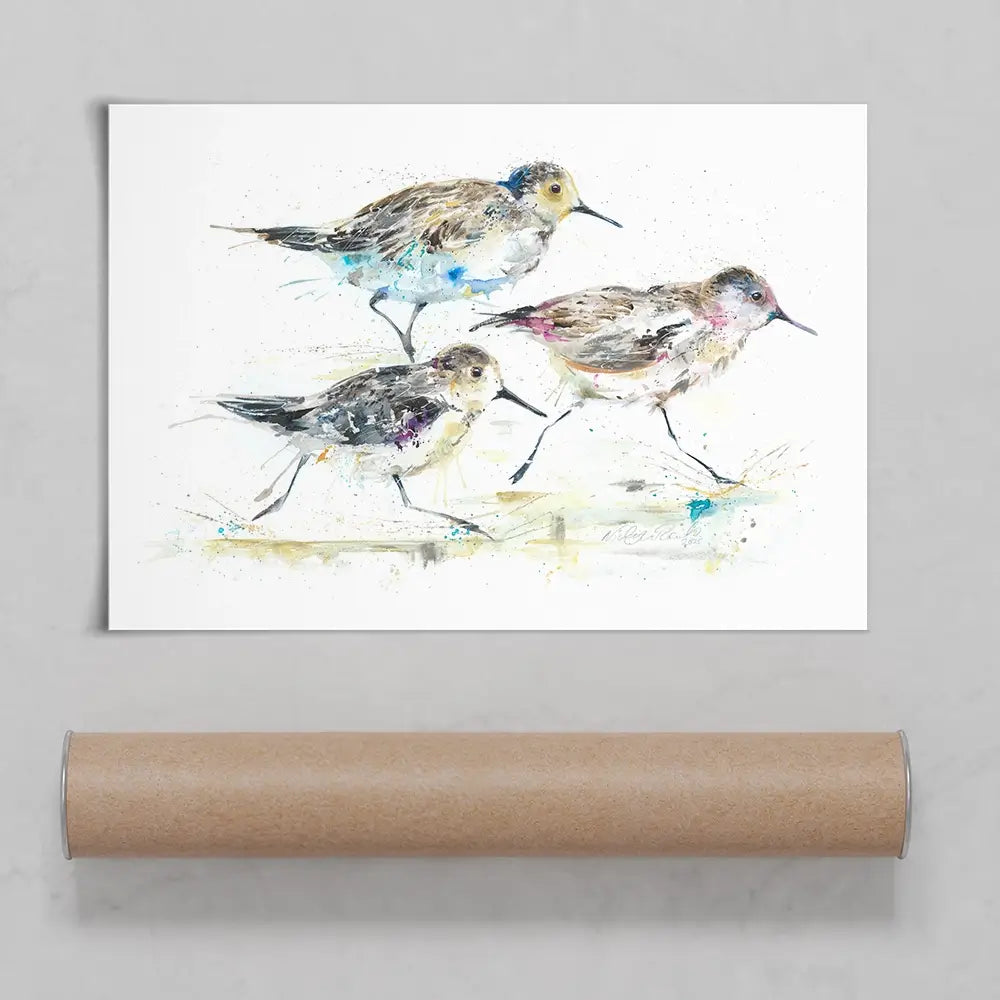 Beach Run Art Print Beach Run Art Print wall art product Nicola Jane Rowles