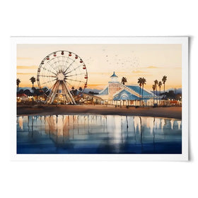 Beach Theme Park Art Print Beach Theme Park Art Print wall art product Arlington Prints - Independent