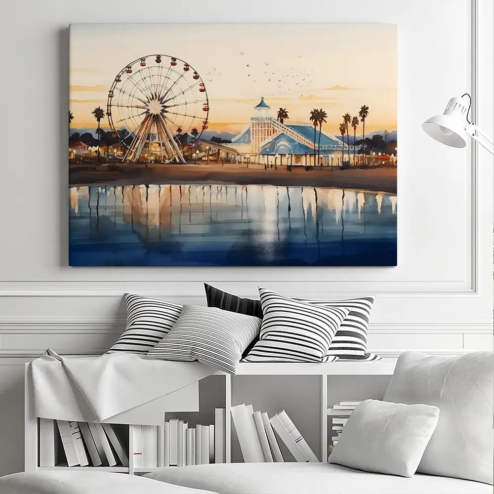 Beach Theme Park Canvas Print Beach Theme Park Canvas Print wall art product Arlington Prints - Independent