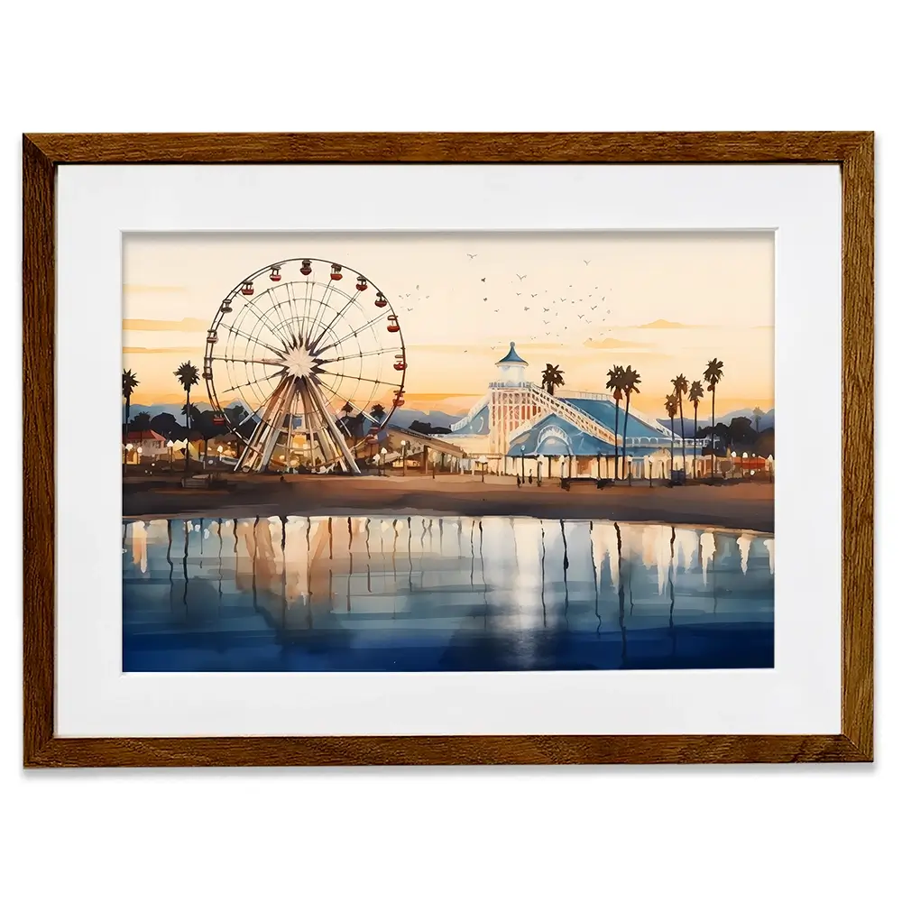 Beach Theme Park Framed Art Print Beach Theme Park Framed Art Print wall art product Arlington Prints - Independent