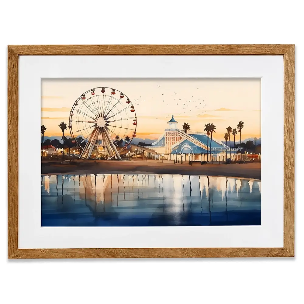 Beach Theme Park Framed Art Print Beach Theme Park Framed Art Print wall art product Arlington Prints - Independent