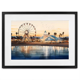 Beach Theme Park Framed Art Print Beach Theme Park Framed Art Print wall art product Arlington Prints - Independent