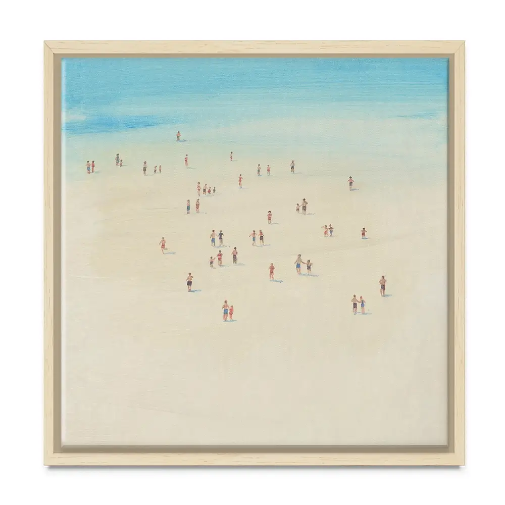 Beach Time Square Canvas Print Beach Time Square Canvas Print wall art product Tim T