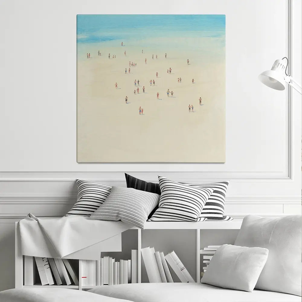 Beach Time Square Canvas Print Beach Time Square Canvas Print wall art product Tim T
