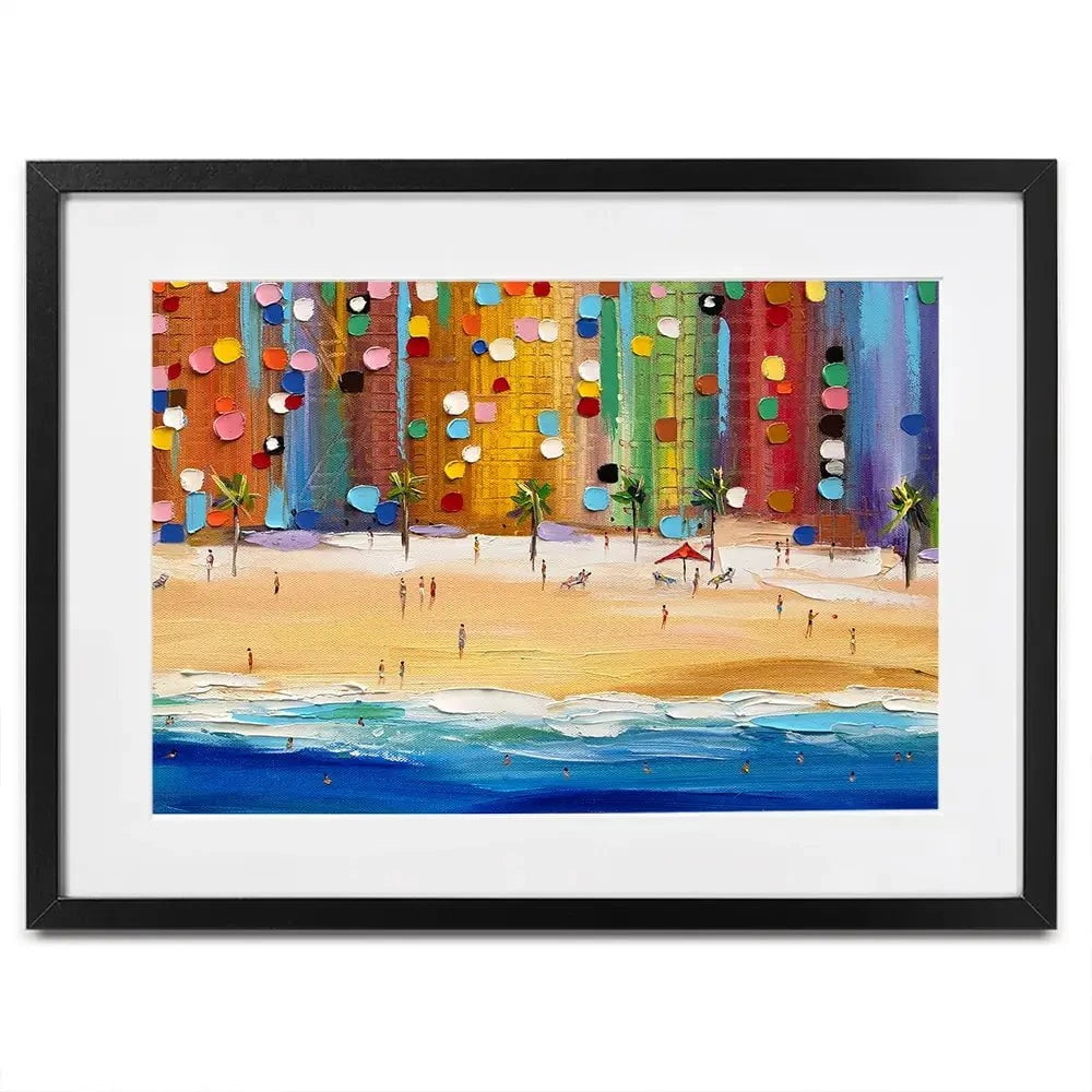 Beach Vibes Framed Art Print Beach Vibes Framed Art Print wall art product Ekaterina Ermilkina