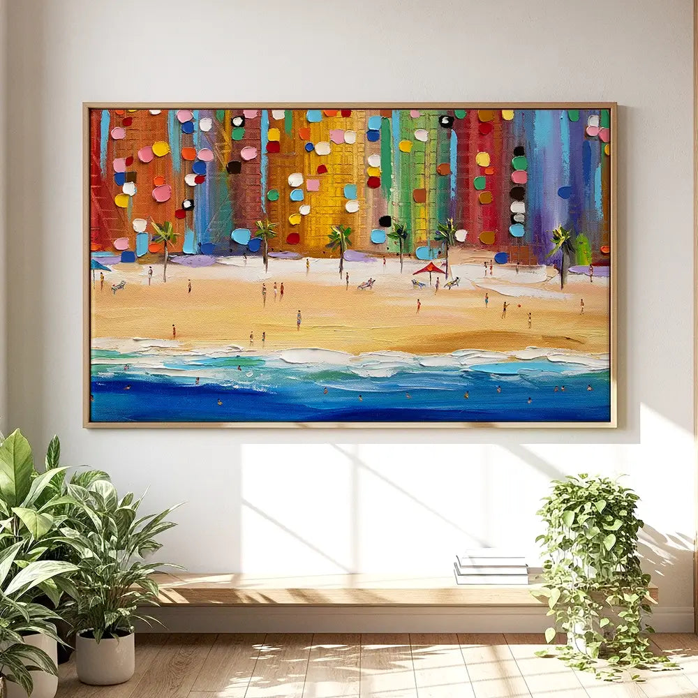 Beach Vibes Oversized Canvas Print Beach Vibes Oversized Canvas Print wall art product Ekaterina Ermilkina