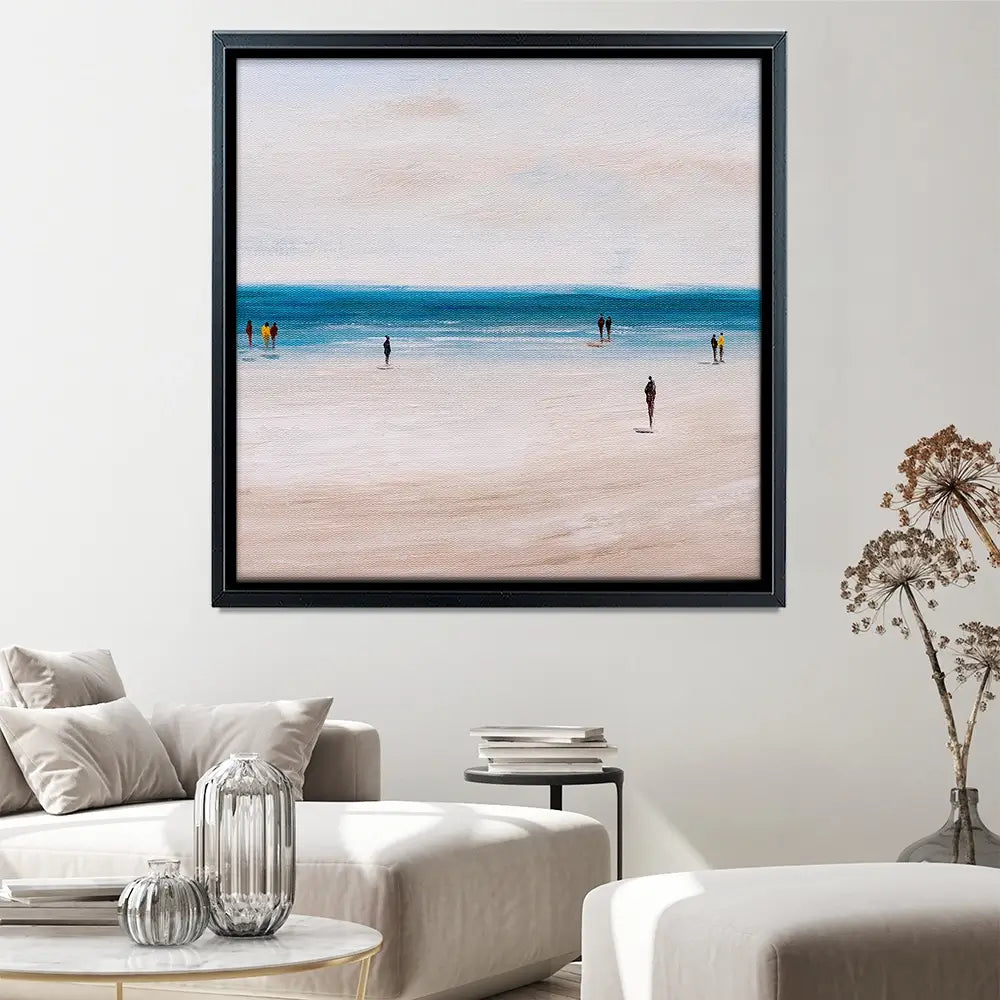 Beach Walks Square Canvas Print Beach Walks Square Canvas Print wall art product CYC / Shutterstock