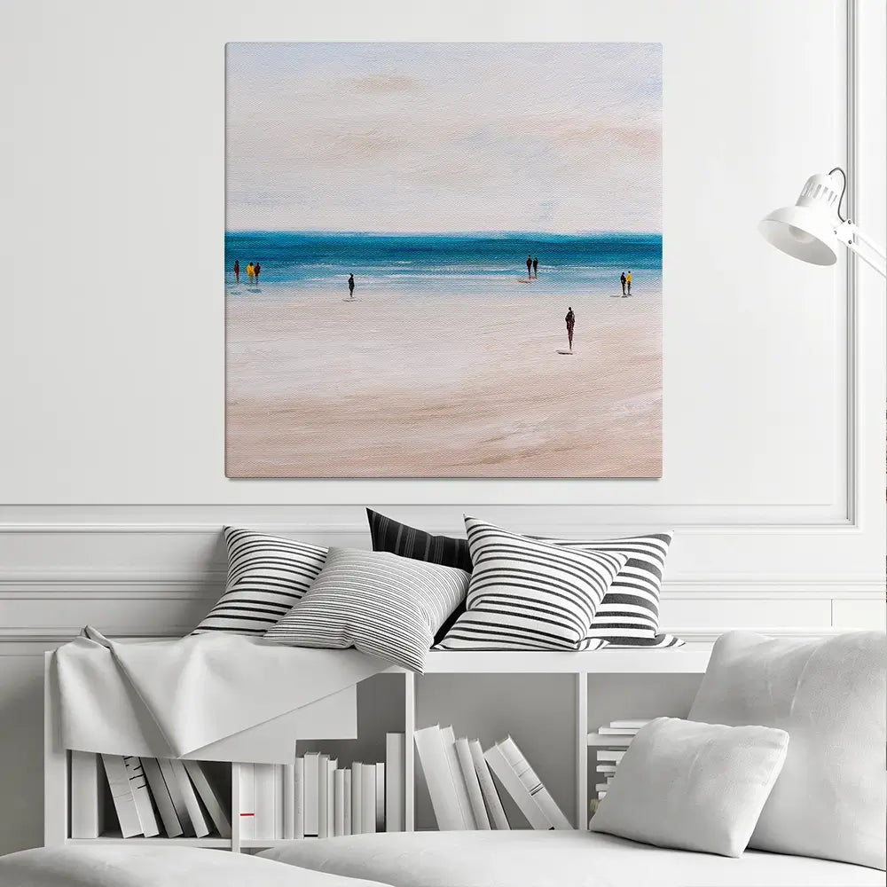 Beach Walks Square Canvas Print Beach Walks Square Canvas Print wall art product CYC / Shutterstock