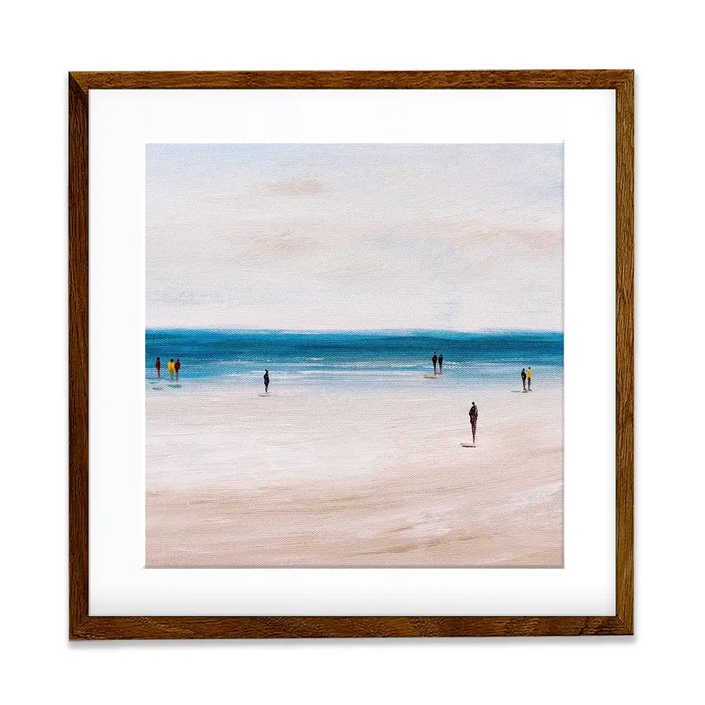 Beach Walks Square Framed Art Print Beach Walks Square Framed Art Print wall art product CYC / Shutterstock