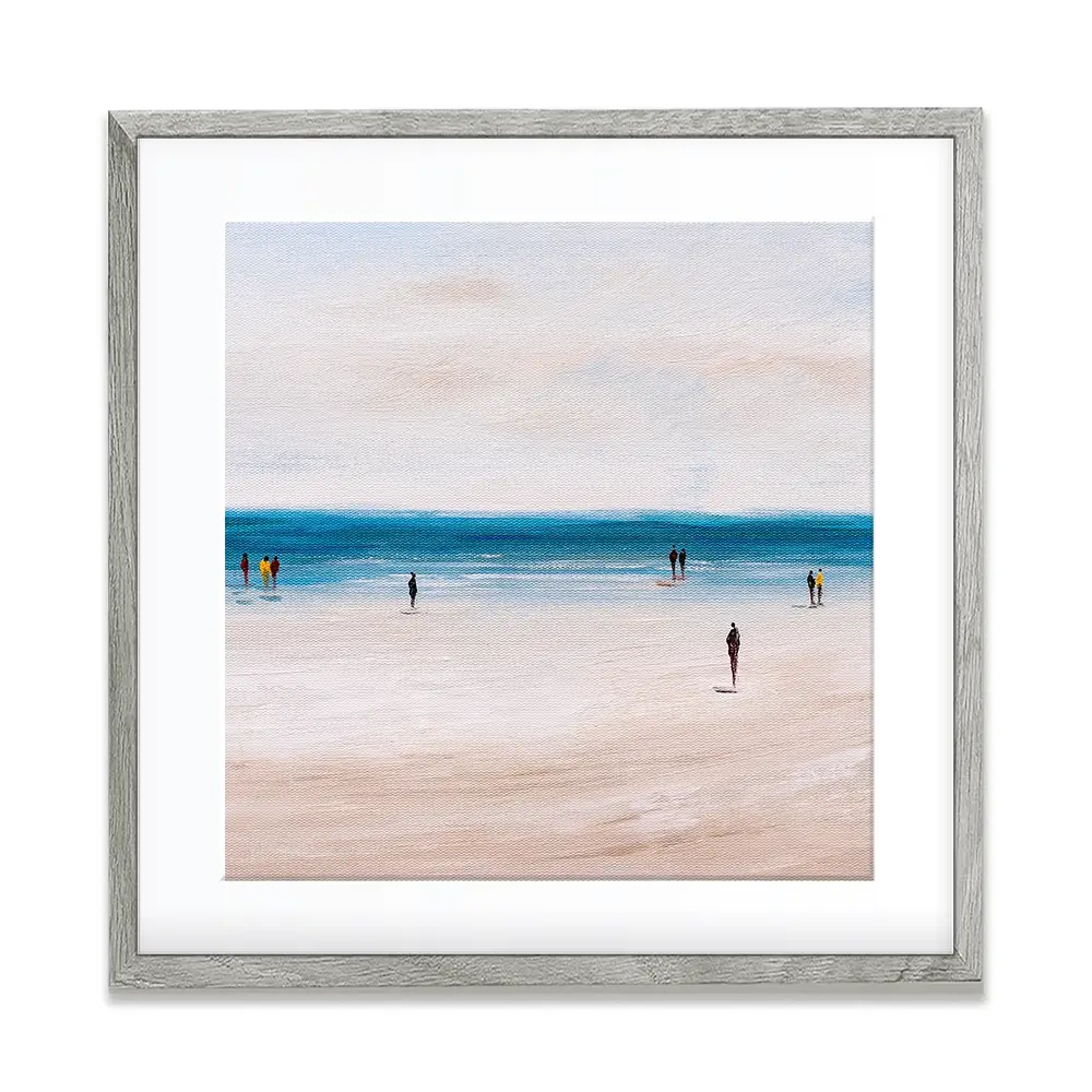 Beach Walks Square Framed Art Print Beach Walks Square Framed Art Print wall art product CYC / Shutterstock