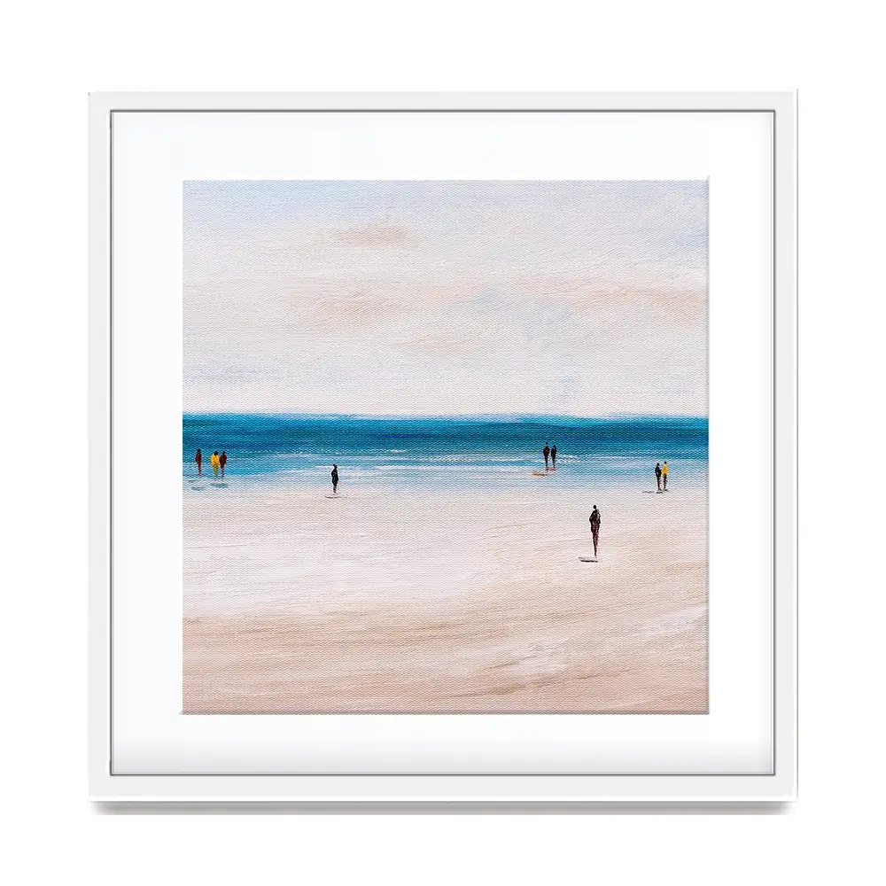 Beach Walks Square Framed Art Print Beach Walks Square Framed Art Print wall art product CYC / Shutterstock
