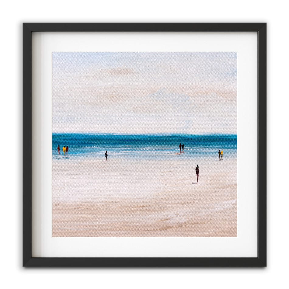 Beach Walks Square Framed Art Print Beach Walks Square Framed Art Print wall art product CYC / Shutterstock