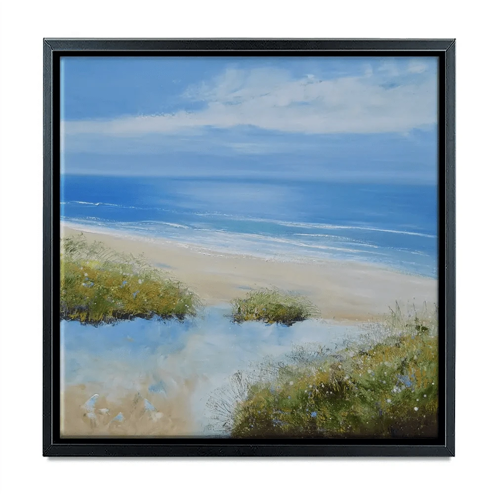 Beachy Square Canvas Print Beachy Square Canvas Print wall art product Laure Bury