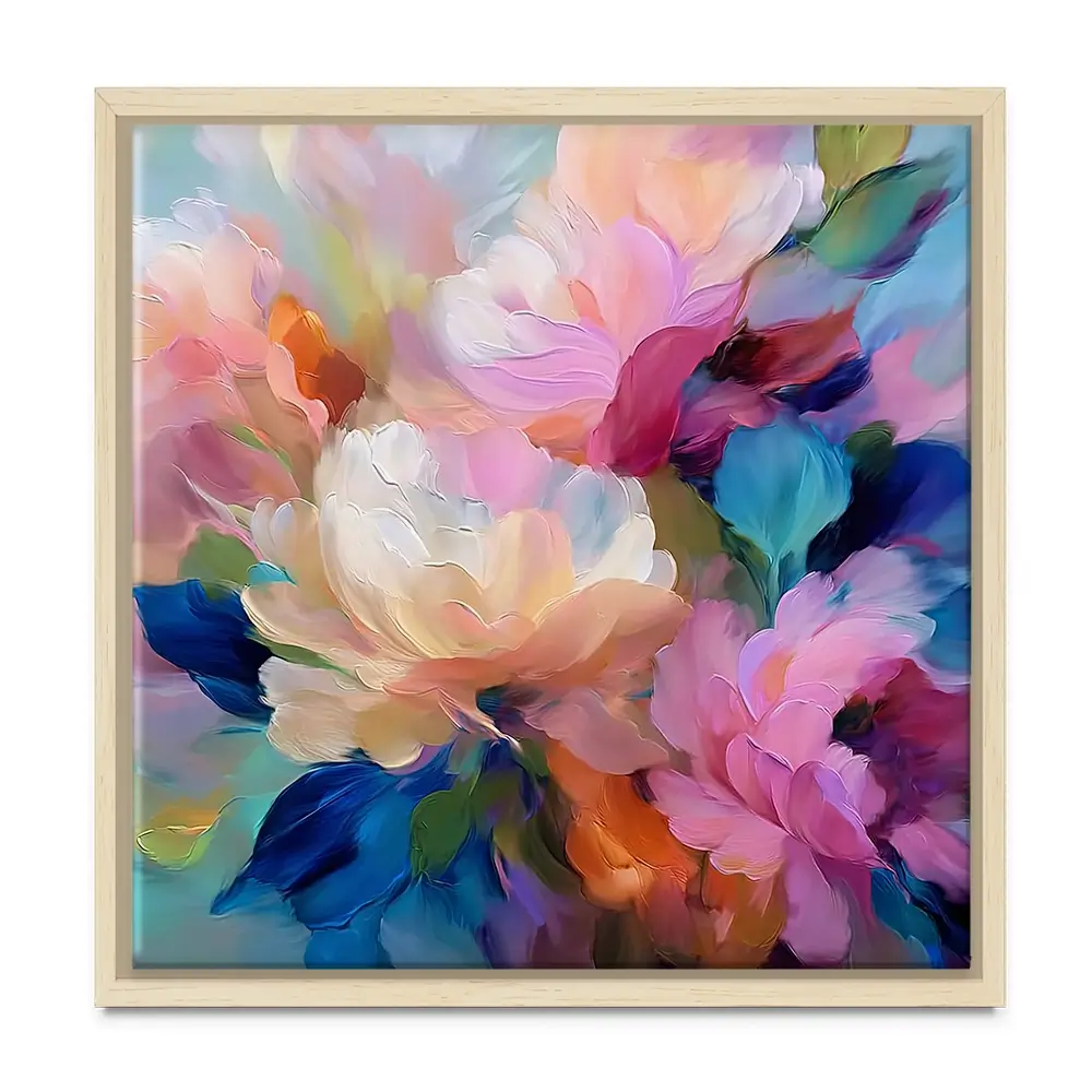 Beaming Bouquet Square Canvas Print Beaming Bouquet Square Canvas Print wall art product David Alexander Elder