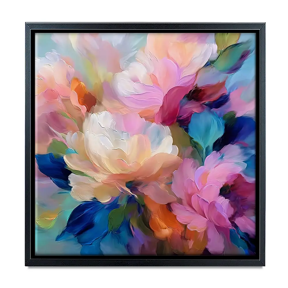 Beaming Bouquet Square Canvas Print Beaming Bouquet Square Canvas Print wall art product David Alexander Elder