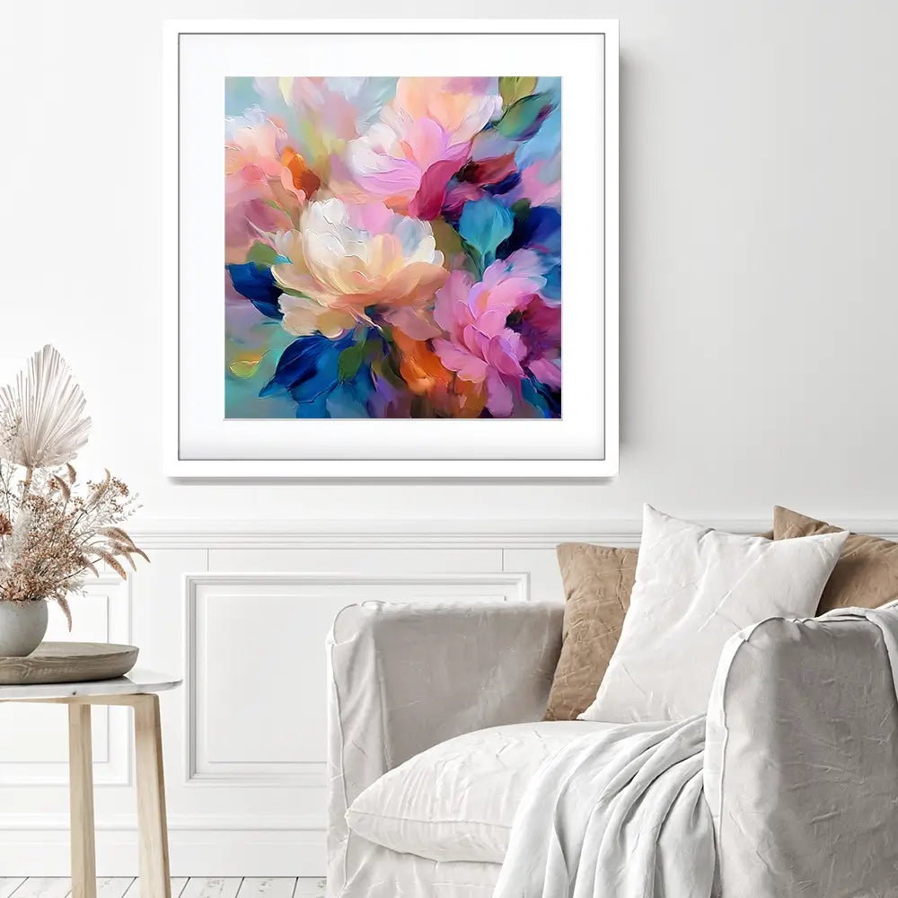 Beaming Bouquet Square Framed Art Print Beaming Bouquet Square Framed Art Print wall art product David Alexander Elder