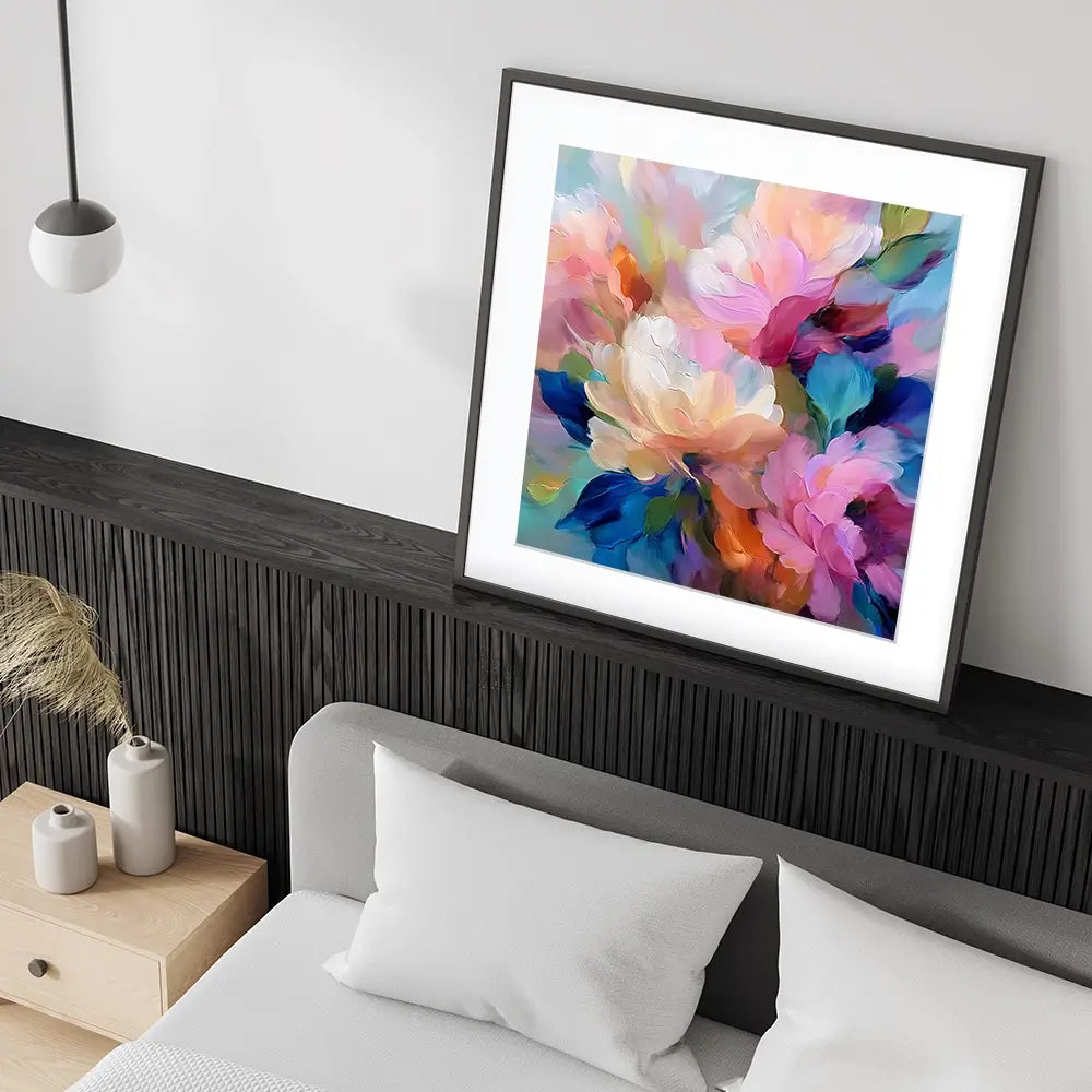 Beaming Bouquet Square Framed Art Print Beaming Bouquet Square Framed Art Print wall art product David Alexander Elder