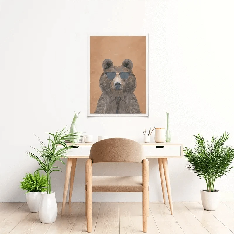 Beary Nice To Meet You Art Print Beary Nice To Meet You Art Print wall art product Sarah Manovski