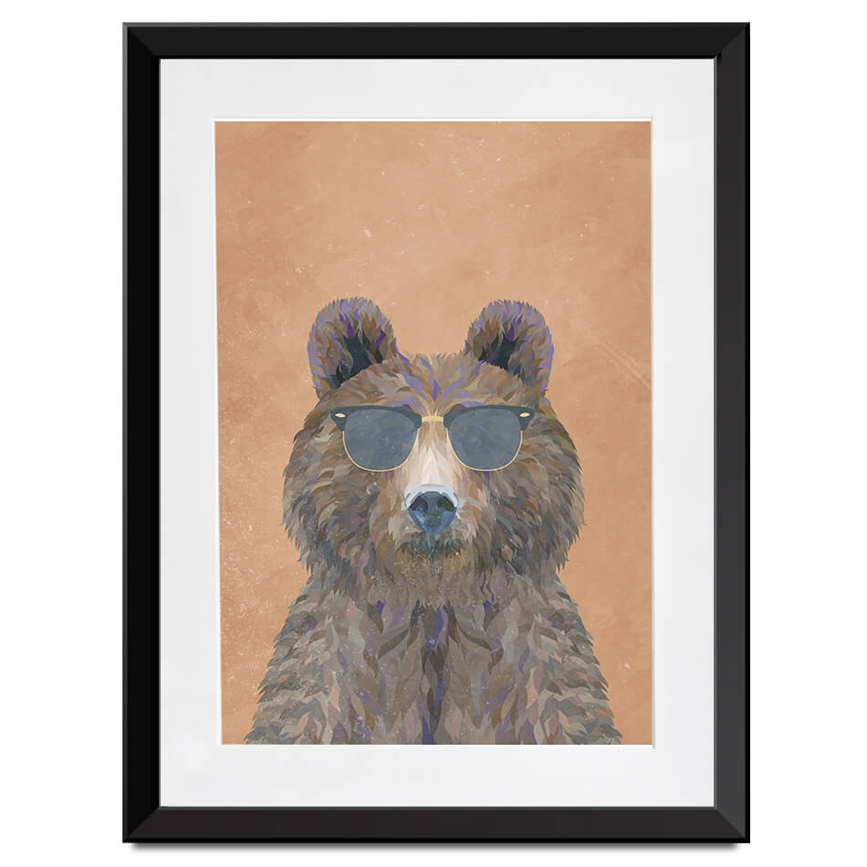 Beary Nice To Meet You Framed Art Print Beary Nice To Meet You Framed Art Print wall art product Sarah Manovski