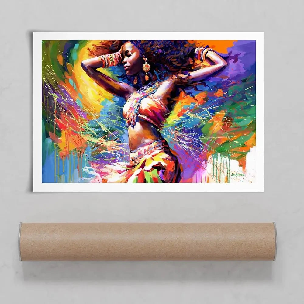 Beautiful African Woman Art Print Beautiful African Woman Art Print wall art product Leon Devenice