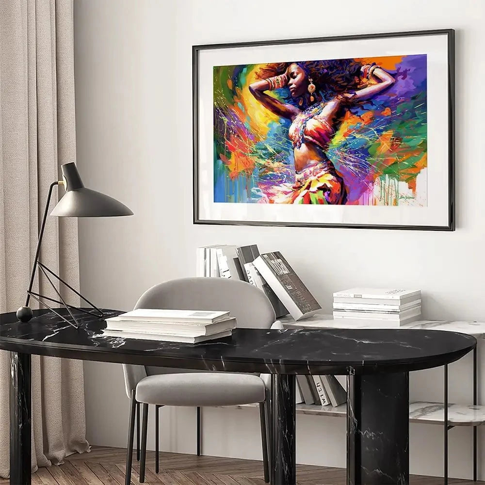 Beautiful African Woman Framed Art Print Beautiful African Woman Framed Art Print wall art product Leon Devenice