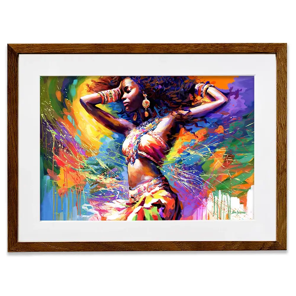 Beautiful African Woman Framed Art Print Beautiful African Woman Framed Art Print wall art product Leon Devenice