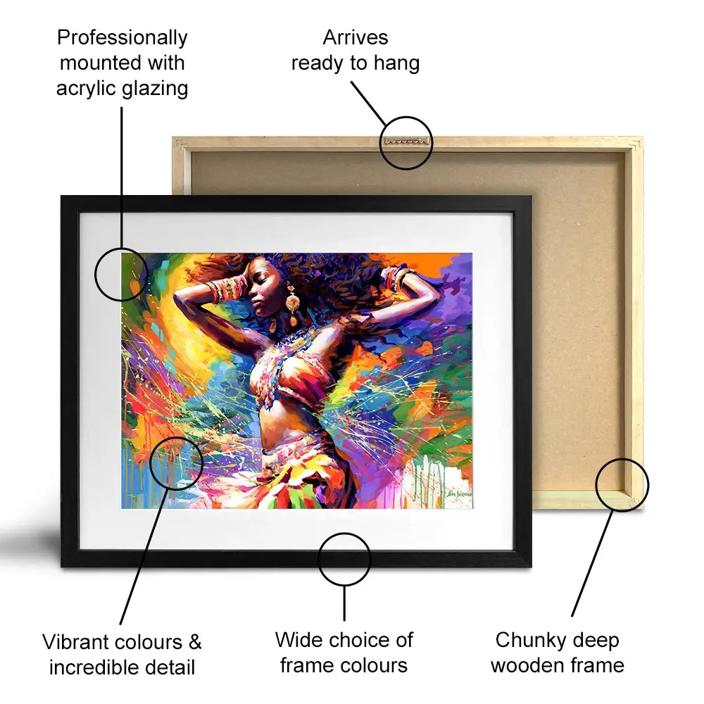 Beautiful African Woman Framed Art Print Beautiful African Woman Framed Art Print wall art product Leon Devenice