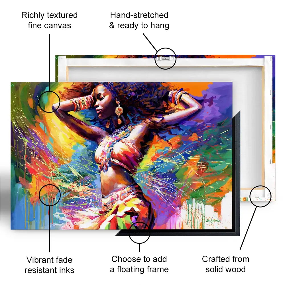 Beautiful African Woman Oversized Canvas Print Beautiful African Woman Oversized Canvas Print wall art product Leon Devenice