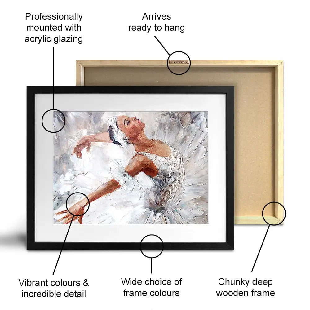 Beautiful Ballerina Framed Art Print Beautiful Ballerina Framed Art Print wall art product Maria Bo / Shutterstock