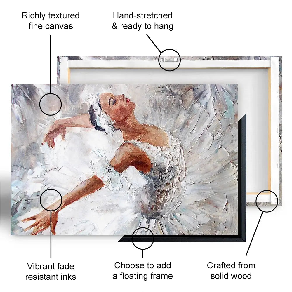 Beautiful Ballerina Oversized Canvas Print Beautiful Ballerina Oversized Canvas Print wall art product Maria Bo / Shutterstock