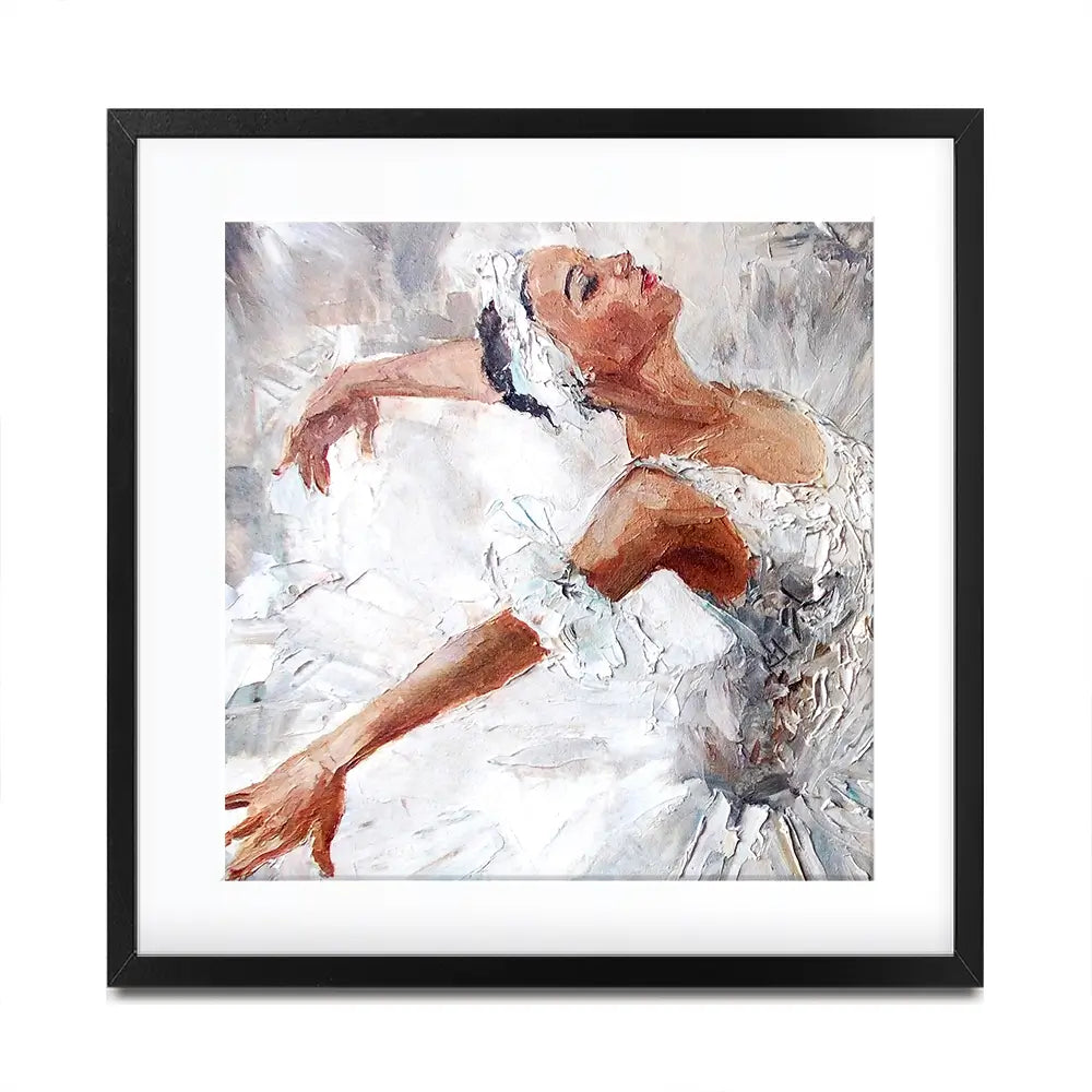 Beautiful Ballerina Square Framed Art Print Beautiful Ballerina Square Framed Art Print wall art product Maria Bo / Shutterstock