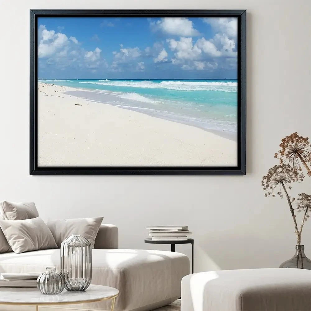 Beautiful Beach Scene Canvas Print Beautiful Beach Scene Canvas Print wall art product Ligia Aguilar / Shutterstock