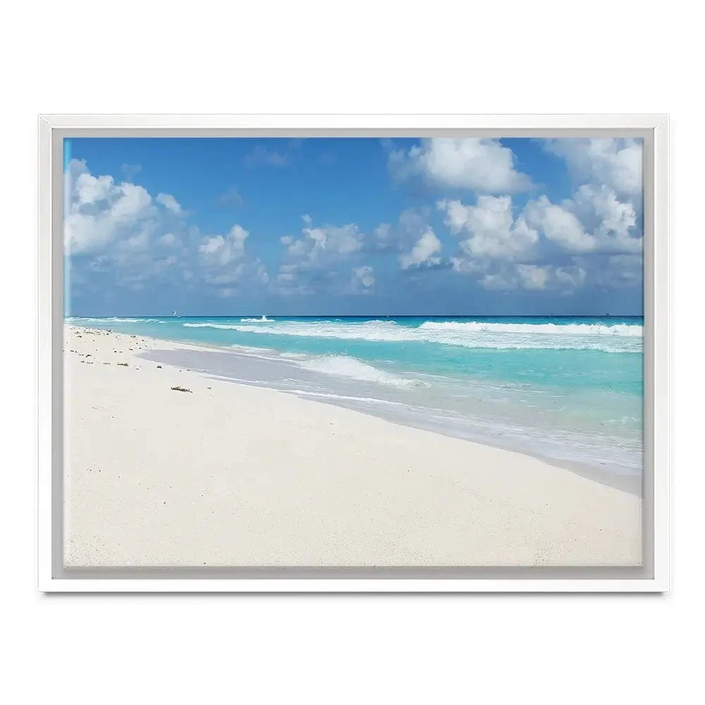 Beautiful Beach Scene Canvas Print Beautiful Beach Scene Canvas Print wall art product Ligia Aguilar / Shutterstock