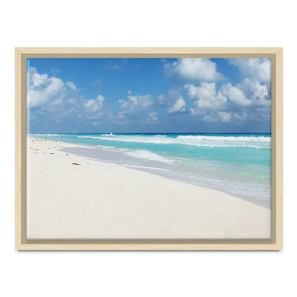 Beautiful Beach Scene Canvas Print Beautiful Beach Scene Canvas Print wall art product Ligia Aguilar / Shutterstock