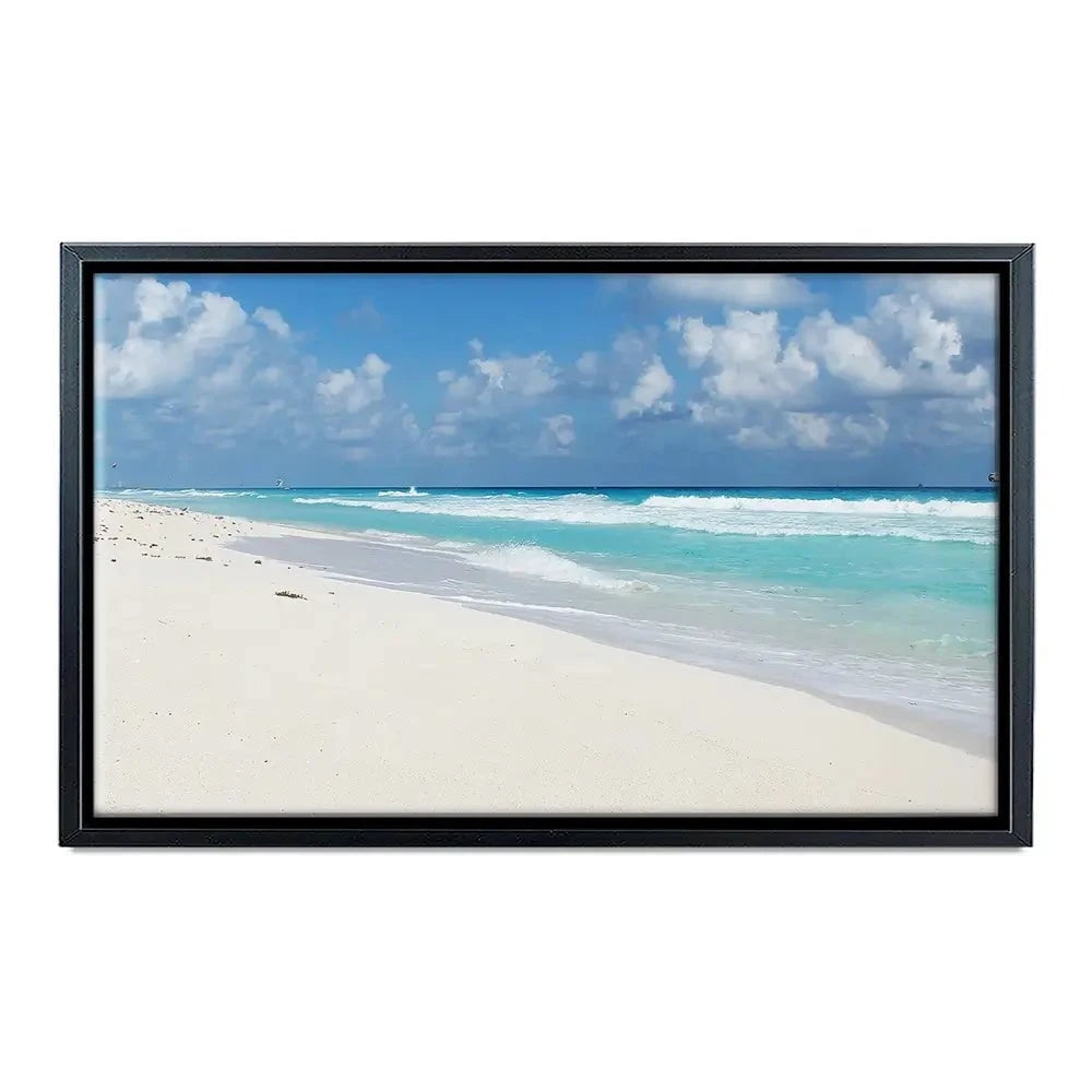 Beautiful Beach Scene Canvas Print Beautiful Beach Scene Canvas Print wall art product Ligia Aguilar / Shutterstock